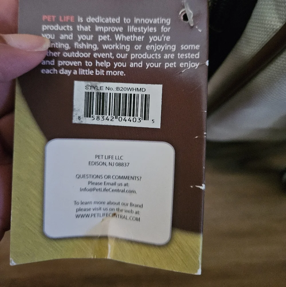 Pet Life White and Brown Dog Carrier for Travel